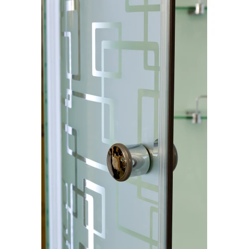 Душевая кабина Deto EM 1511 N L LED Б/К с led подсветкой и гидромассажем 110х80